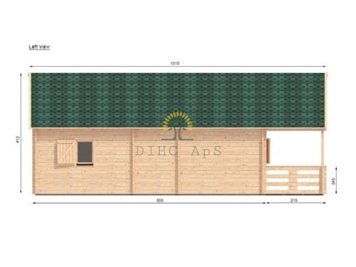Gustav B 48 m² (6m x 8m) + terrass och loft - Bild 14