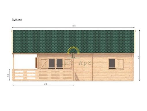 Gustav B 48 m² (6m x 8m) + terrass och loft - Bild 15