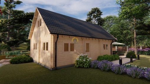 Sommarhus Felix 60m² (6m x 10m), 68 mm