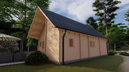 Sommarhus Felix 60m² (6m x 10m), 68 mm