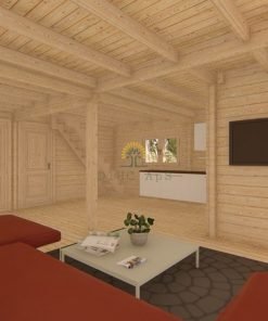 Sommarhus Felix 60m² (6m x 10m), 68 mm