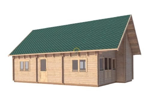 Sommarhus Felix 60m² (6m x 10m), 68 mm
