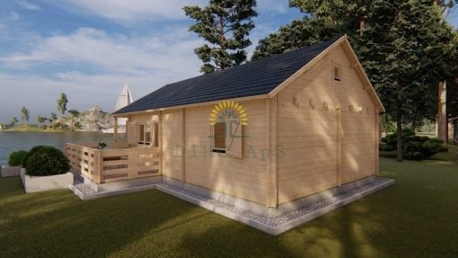 Sommarhus Gustav (6m x 8m), 44mm