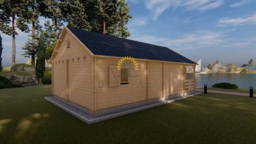 Sommarhus Gustav (6m x 8m), 44mm