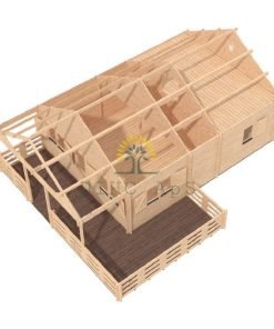 Sommarhus Gustav (6m x 8m), 44mm