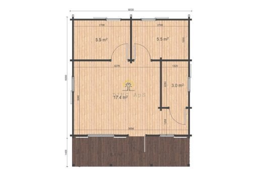 Louise 36 m² (6m x 6m), 44mm - Bild 12