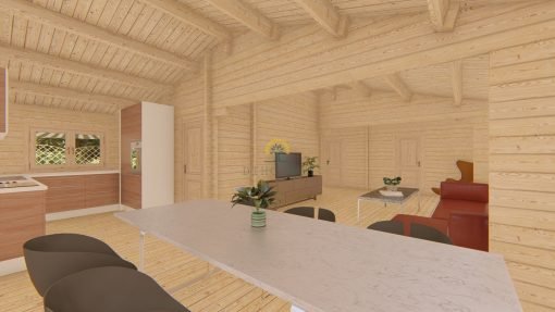 Sommarhus Sevilla (7.8 m x 13.74 m), 68mm