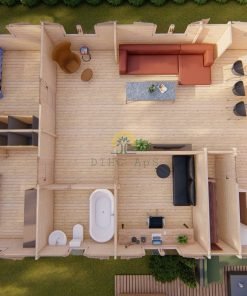 Sommarhus Sevilla (7.8 m x 13.74 m), 68mm