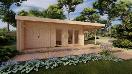 Attefallshus Bergen (4,2m x 8m), 44mm