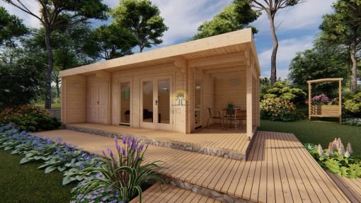 Attefallshus Bergen (4,2m x 8m), 44mm