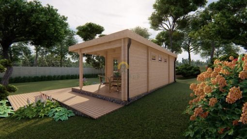 Attefallshus Bergen (4,2m x 8m), 44mm