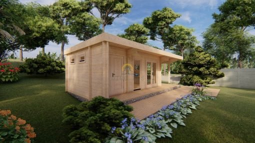Attefallshus Bergen (4,2m x 8m), 44mm