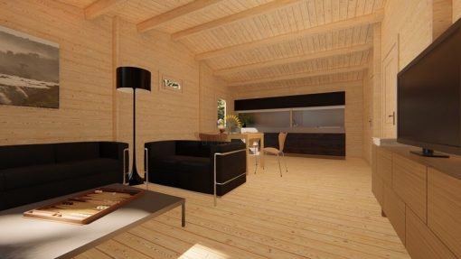 Sommarhus Hakan (7m x 7.19m), 44mm