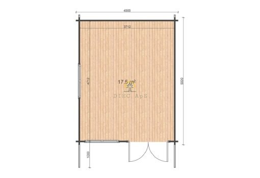 Linus 20 m² (4m x 5m), 44mm - Bild 5