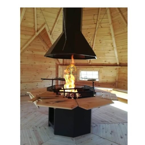 2 ansluten 2 x 25 m² Grillkåta + 3 m korridor