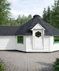 Grillkåta 16.5 m2 med 2.5 m tillbyggnad