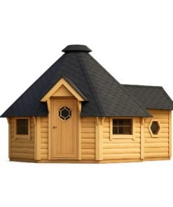 Grillkåta 16,5 m² med 2,5 m bastu