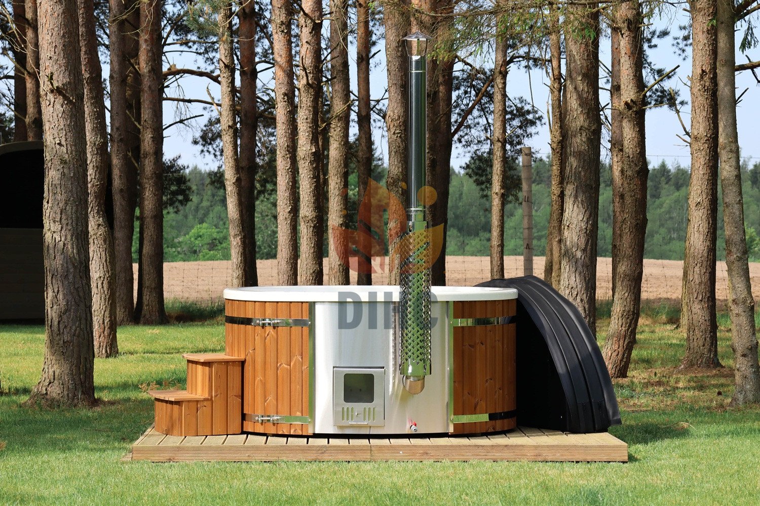 Badestamp med akrylinsats Ø1.8 / Ø2.0 m