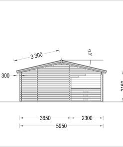 Fritidshus Amelia 54 m², 44 mm/66 mm