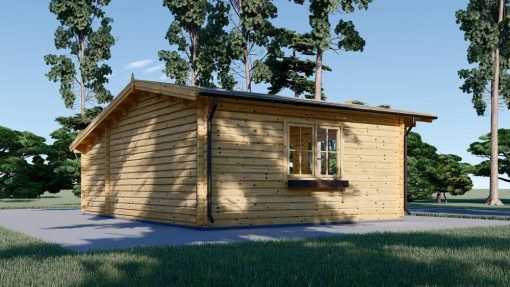 Attefallshus CLARA 28m², 44mm/66mm