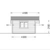 Attefallshus CLARA 28m², 44mm/66mm
