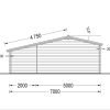Attefallshus CLARA 28m², 44mm/66mm