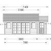 Attefallshus ELLA 28m², 44mm/66mm