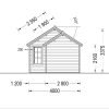 Attefallshus ELLA 28m², 44mm/66mm