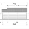 Attefallshus ELLA 28m², 44mm/66mm