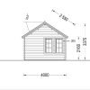Attefallshus ELLA 28m², 44mm/66mm