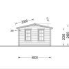 Attefallshus LEA 28m², 44mm