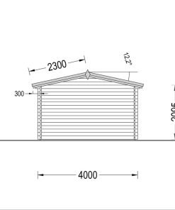 Attefallshus LEA 28m², 44mm