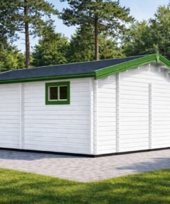 6x6 Trädgårdsskjul med Terrass TOR 36 m²