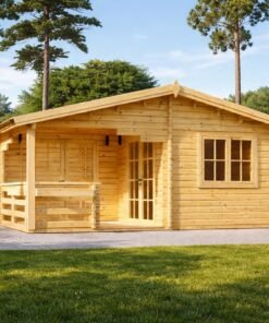 6x6 Trädgårdsskjul med Terrass TOR 36 m²