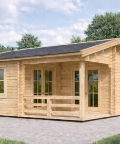 6x6 Trädgårdsskjul med Terrass TOR 36 m²