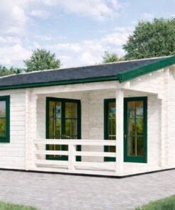 6x6 Trädgårdsskjul med Terrass TOR 36 m²