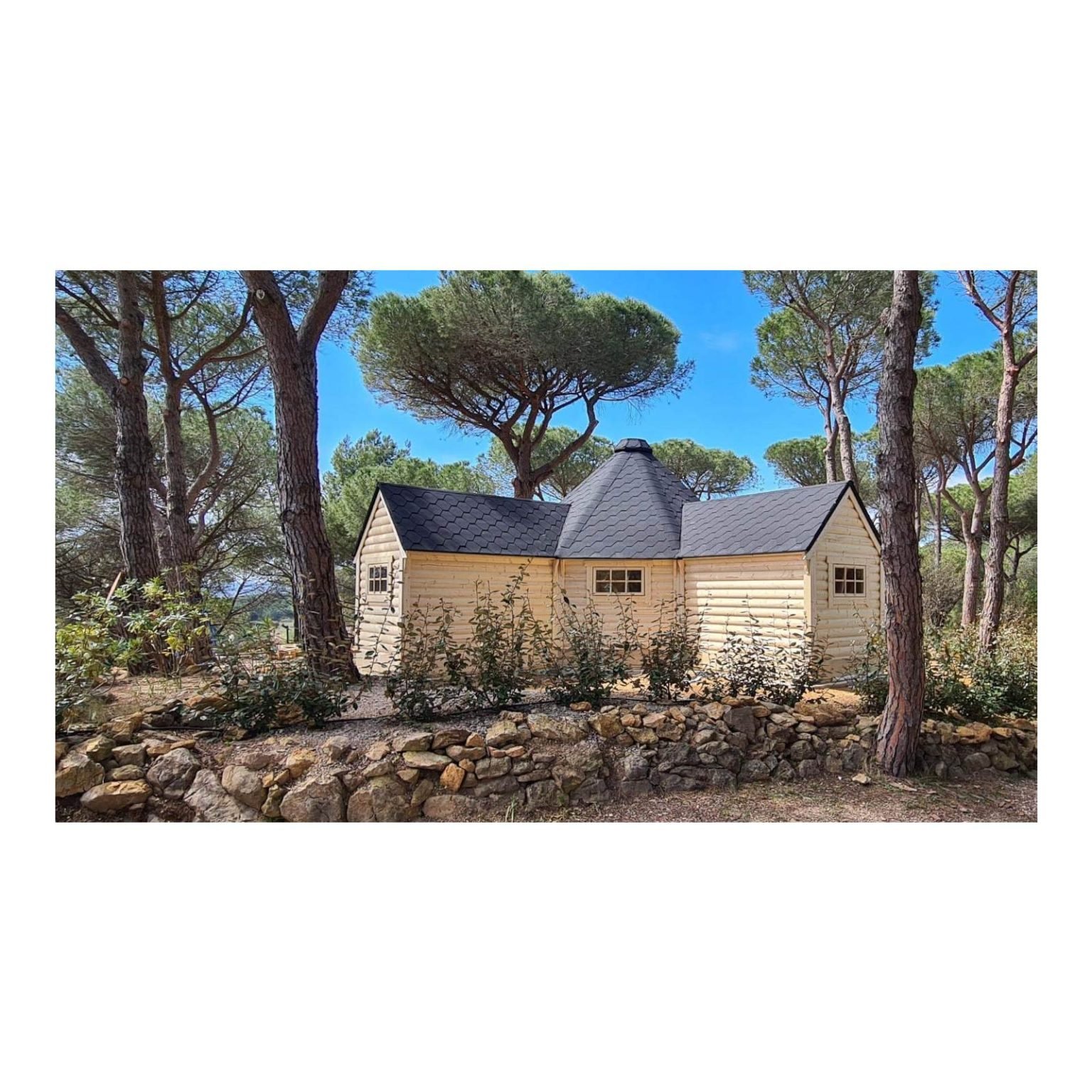 Camping stuga 16.5 m² med 2 förlängning