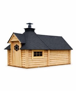 Grillhytte 9.2 m² med 4 m bred tilbygning