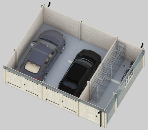 Dubbel garage Favori 5.7 m x 7.7 m (43.7 m²)