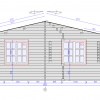 Dubbel carport Tivoli med friggebod (5,95 m x 7.5m), 44mm