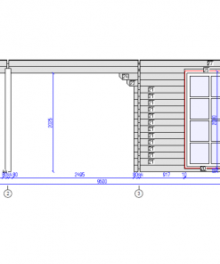 Dubbel carport Tivoli med friggebod (5,95 m x 7.5m), 44mm
