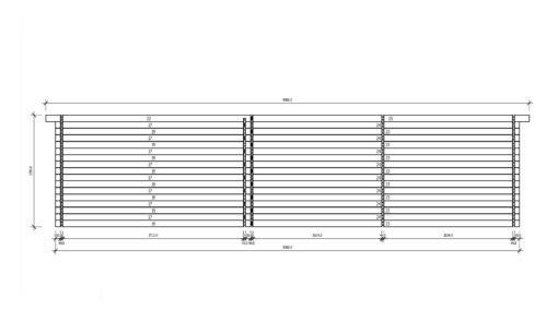 Tivoli PT – Dubbel Carport med Studio (5.95 × 9.5 m, 44 mm) - Bild 12
