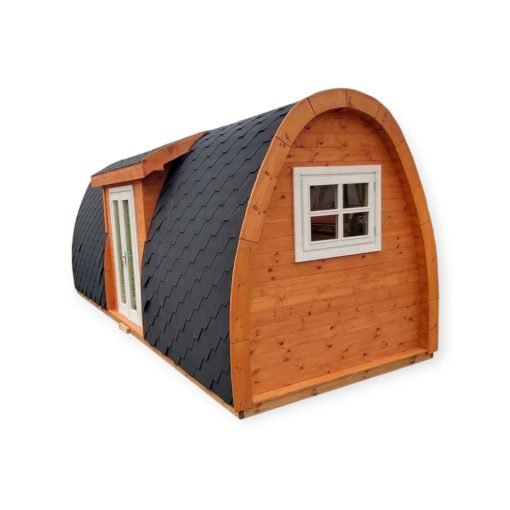 Isolerad Camping Pod 2.4 m x 6.3 m (med sidoingång)