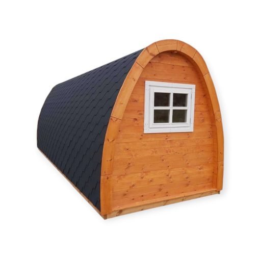 Isolerad Camping Pod 2.4 m x 6.3 m (med sidoingång)