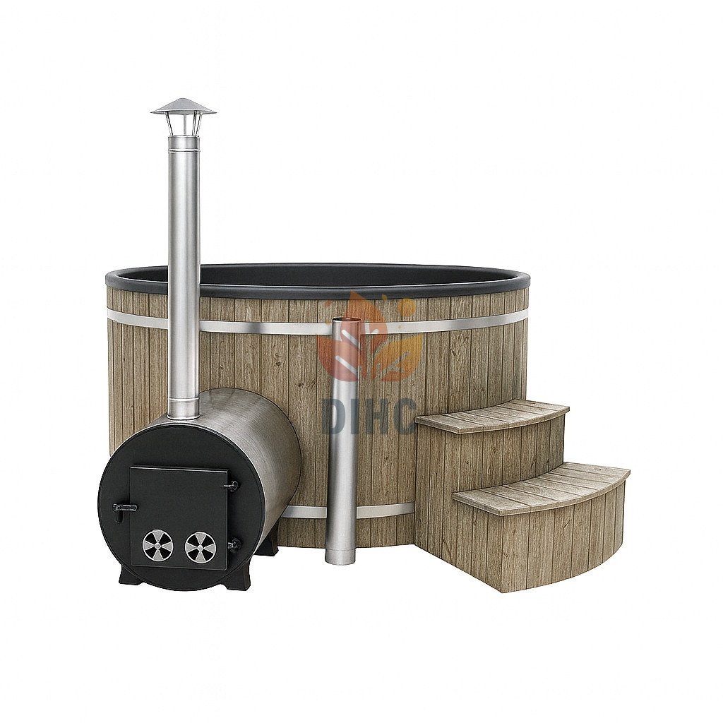 Ofuro badtunna med glasfiberinsats