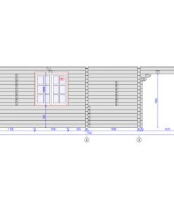 Sommarhus TITAN (6m x 6m) 90 mm
