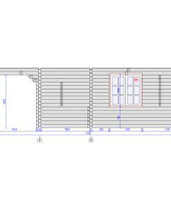Sommarhus TITAN (6m x 6m) 90 mm