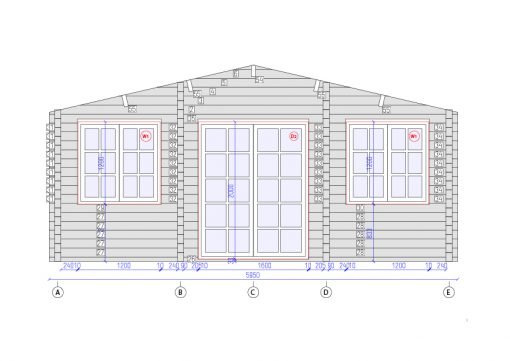 Sommarhus TITAN (6m x 6m) 90 mm