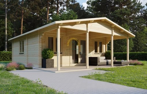 Sommarhus TITAN (6m x 6m) 90 mm
