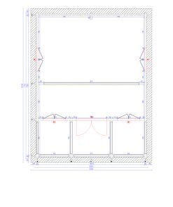 Sommarhus TITAN (6m x 6m) 90 mm - PLAN
